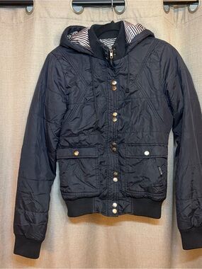 Volcom Black Hooded Jacket
